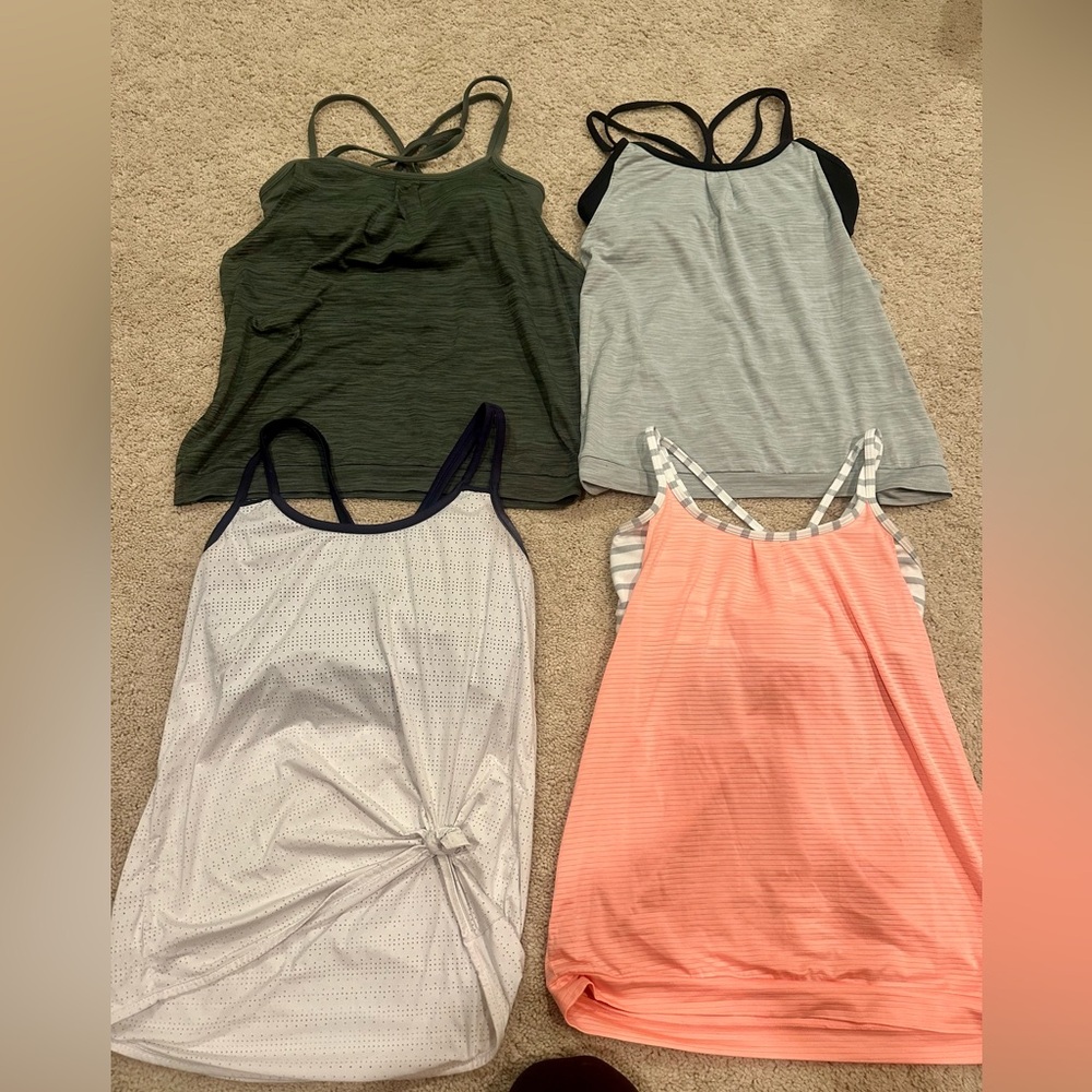Lot of Athleta bra tanks - all gently used and size small